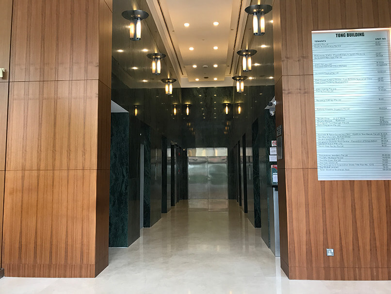 East Coast Podiatry Orchard Tong Building Lift Lobby