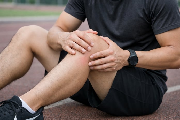 Sporty Chinese Person with Subtle Redness in Lower Limb Close Up-1