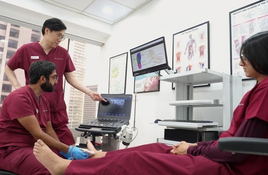 podiatrists team in session