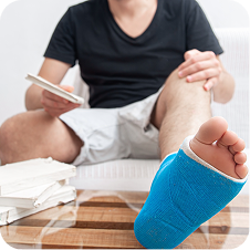History of ankle fractures or sprains