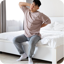 Increased pain, swelling or stiffness in the mornings or after resting