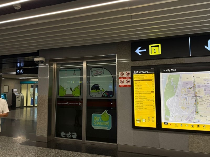 ECP Marine Parade MRT Exit 1
