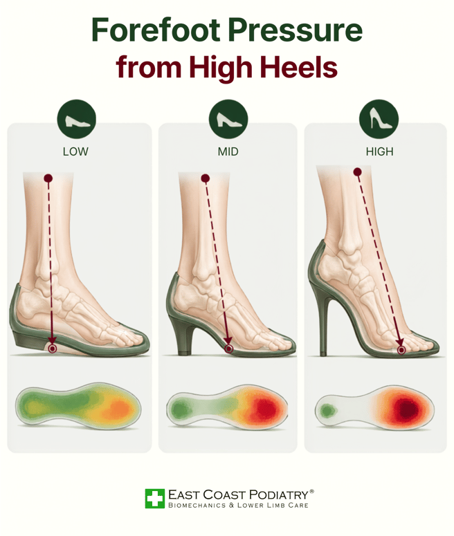Forefoot Pressure for High Heels East Coast Podiatry Singapore