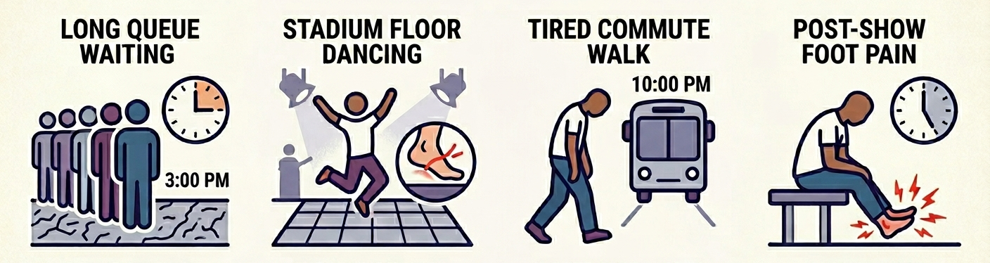 east coast podiatry concert pains simplified