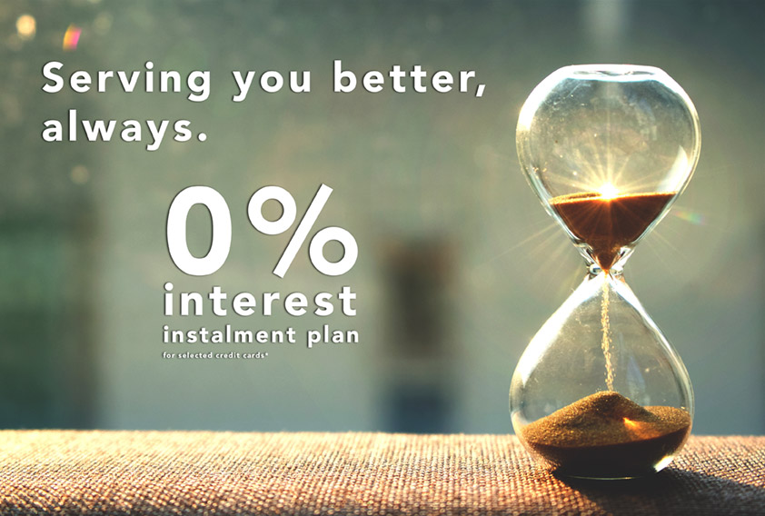 0% Interest Installment Plan